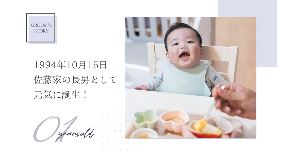 ④新郎生い立ち(10シーン)